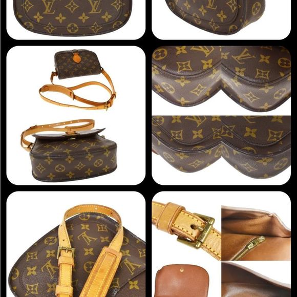 LOUIS VUITTON Saint Cloud MM Shoulder Bag Monogram Leather Brown Germany M51243 - Picture 10 of 13